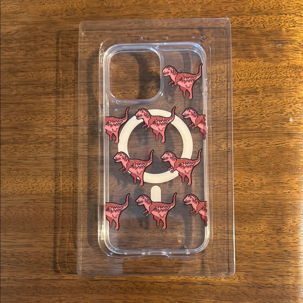 Coach Dinosaur Patterned IPhone 15 Pro Max Case